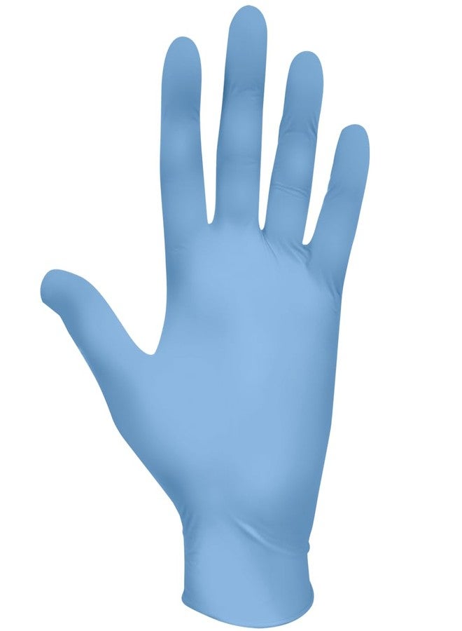 SHOWA 7502PF Sustainable EBT Latex-Free, Powder-Free, Nitrile Disposable Single Use Safety Gloves, 2.5 Mil, 9.5" Length, Medium (1 Box/200 Gloves)